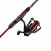 SHAKESPEARE UGLY STIK RED CARBON COMBO -7' 2PC - SPIN- MED/30REEL SPINNING REELS