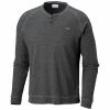 COLUMBIA - TRAIL SHAKER III LONG SLEEVE HENLEY BUTTON-GREY MENS CLOTHING
