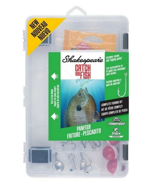 SHAKESPEARE CATCH MORE FISH YOUTH FISHING KIT SPINNING REELS