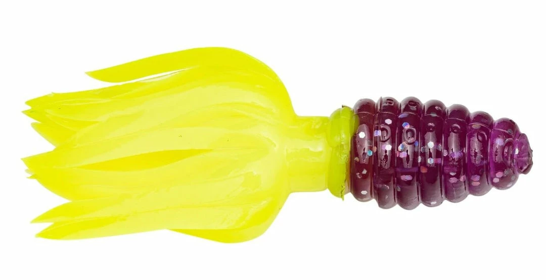 NEW ARRIVALS Strike King Mr. Crappie Crappie Thunder Soft Plastic Grub 15 Pack 1 - 3/4