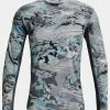 UNDER ARMOUR ISO-CHILL SHOREBREAK LS TEE CAMO