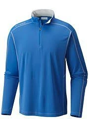 MENS CLOTHING Columbia Low Drag 1/4 Zip Shirt Vivid Blue