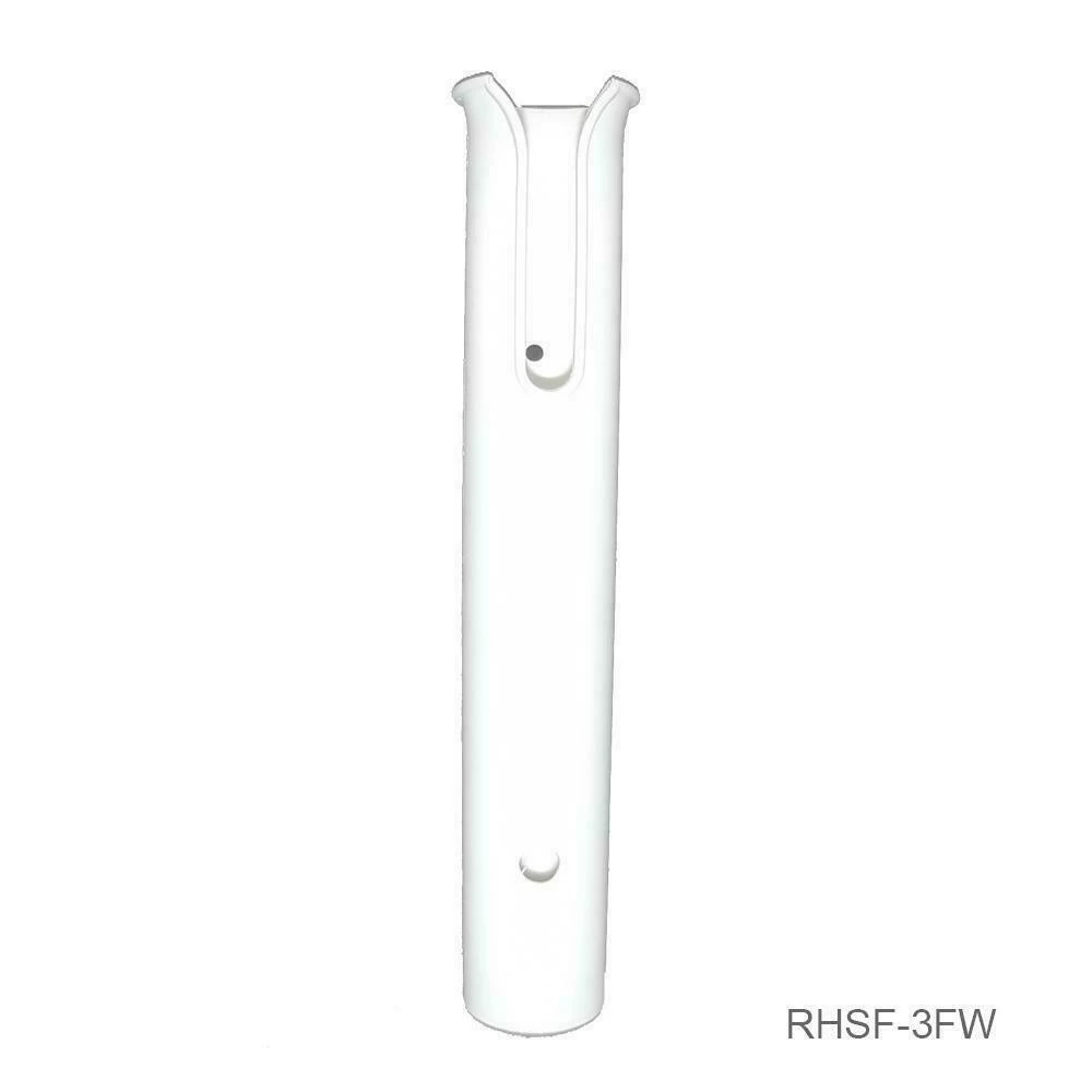 TH MARINE BOAT ACCESSORIES T-H Marine RHSF3WDP - White Vertical Side Mount Rod Holder